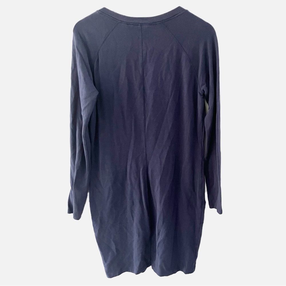 Athleta Navy Blue Oversized Sweatshirt Enchanted Dress Size Medium - Picture 2 of 9